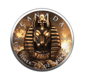 2019 $5 Anbuis Egyptian Gods Maple Leaf 1oz Silver Coin