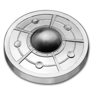 Alien UFO 2oz Cast-Poured Silver Bullion